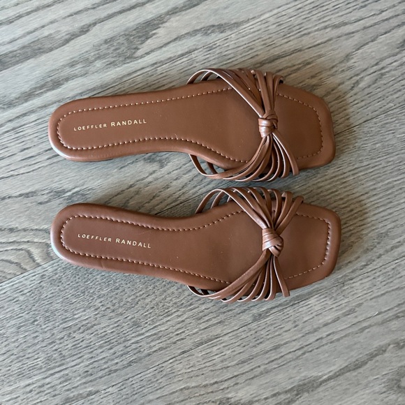 Loeffler Randall Brown Knotted Sandals - Picture 2 of 3